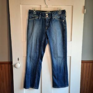 GAP Double Button Low Rise Cropped Stretch Denim Jeans sz4